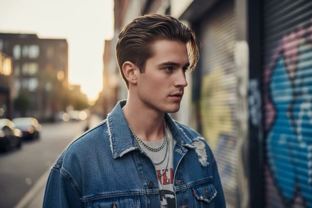 Corte slick flow masculino com movimento natural